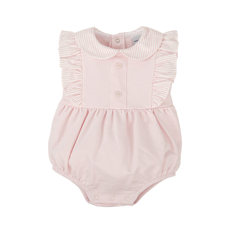 Babidu Babidu SS26 Stripe Detail Romper - 31451