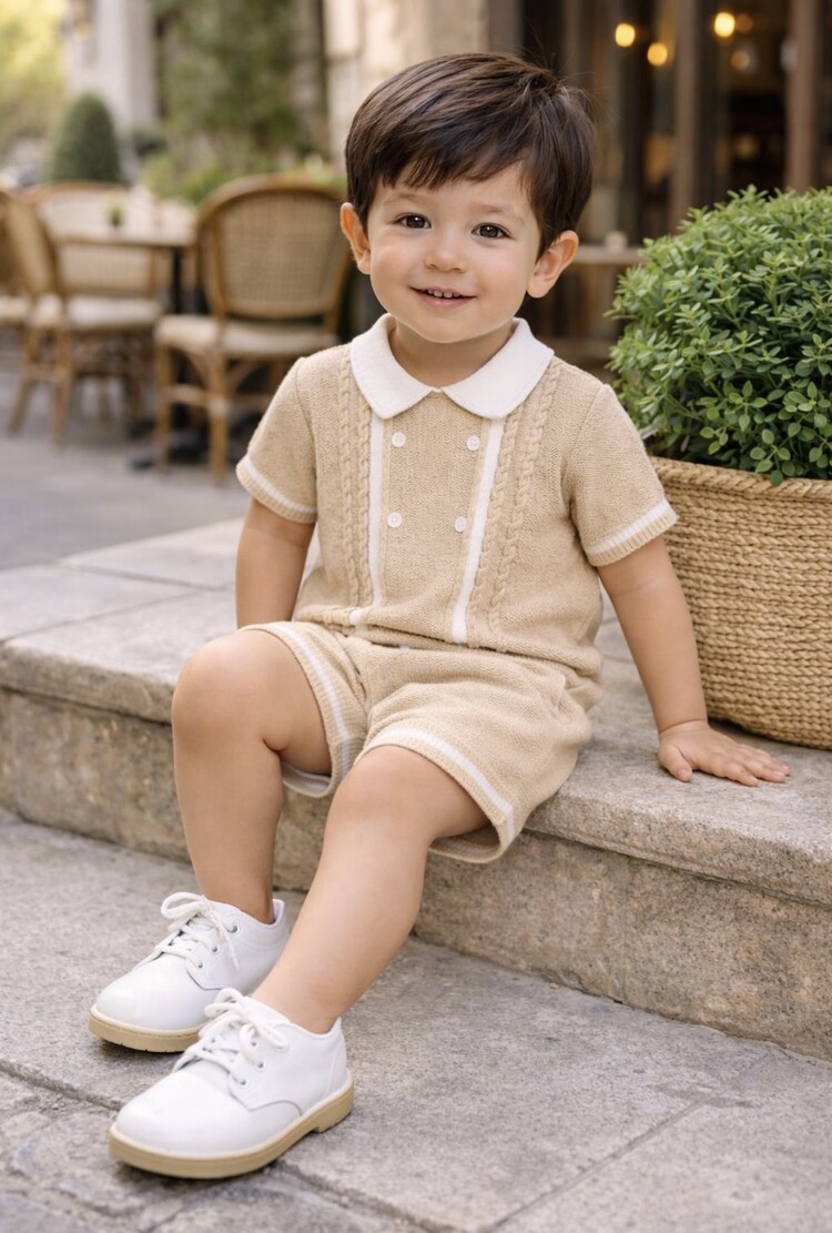 Sarah Louise Sarah Louise  SS26 Knitted Short Set 8251