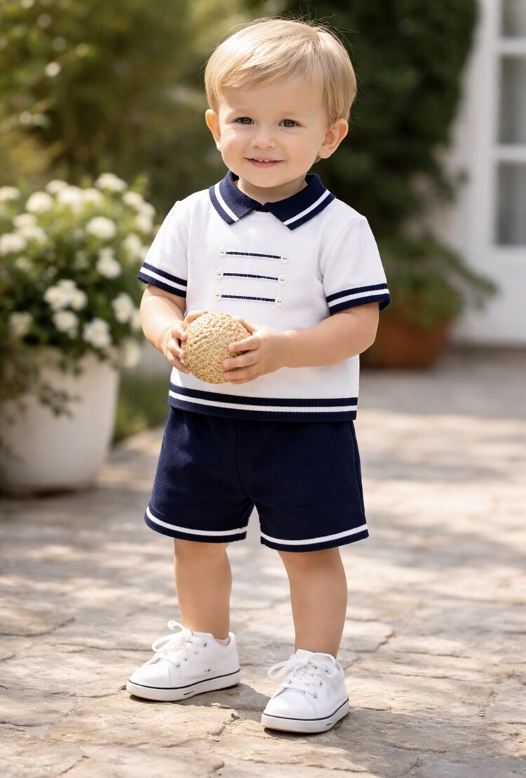 Sarah Louise Sarah Louise SS26 Knit Short Set 008246