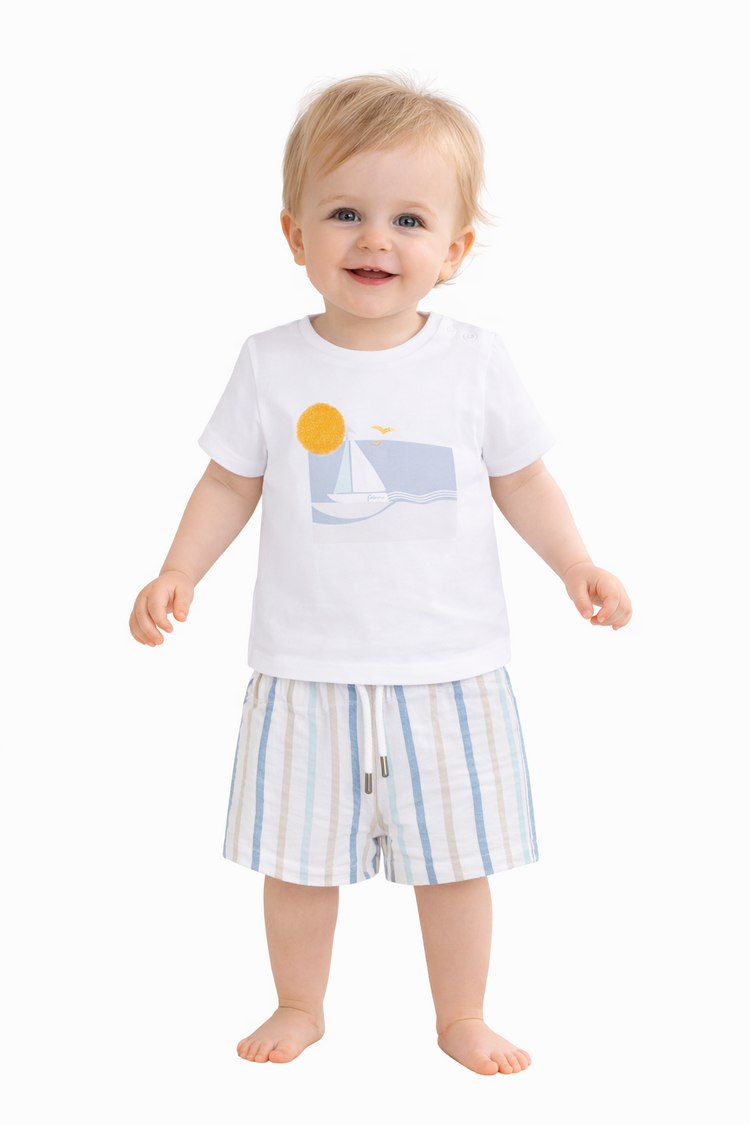 Patachou Patachou SS26 Stripe Short Set - 3340