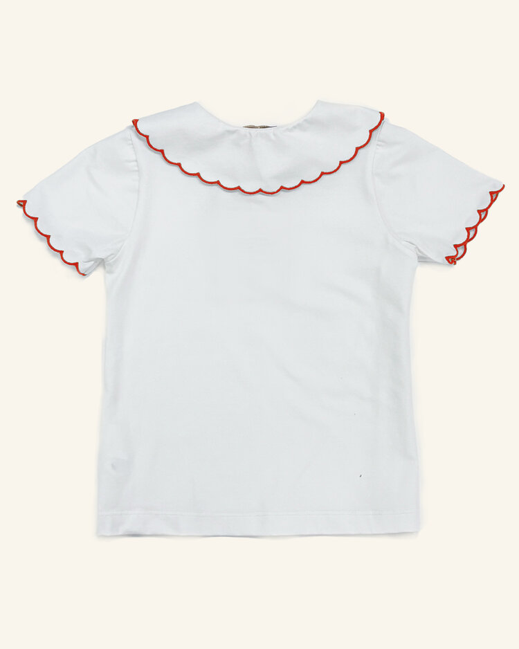 Caramelo BTS26 Scallop Trim Jersey T-Shirt - 0110120