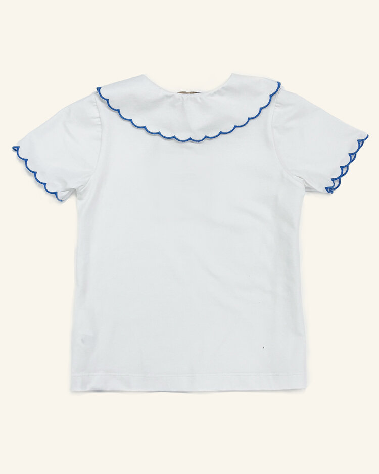 Caramelo BTS26 Scallop Trim Jersey School T-Shirt - 0110120