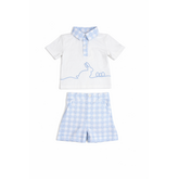 Little Lads Little Lads SS26 Bunny Gingham Short Set