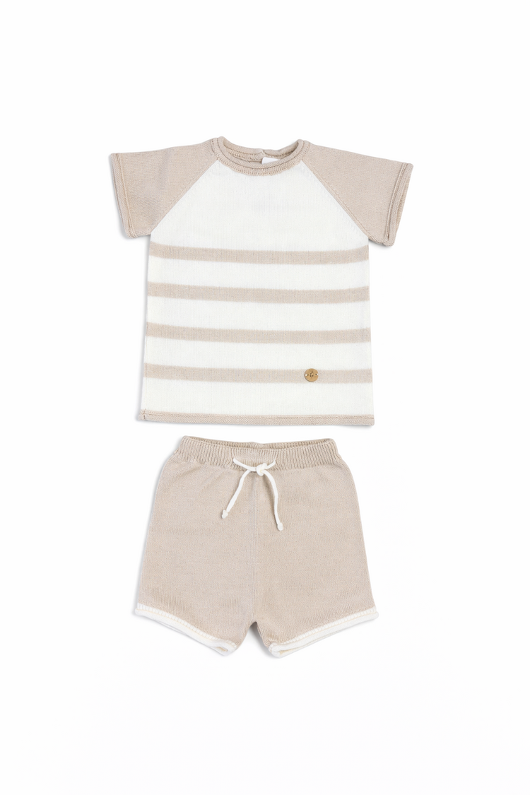 Artesania Granlei Artesania Granlei SS26 Stripe Short Set - 126-311
