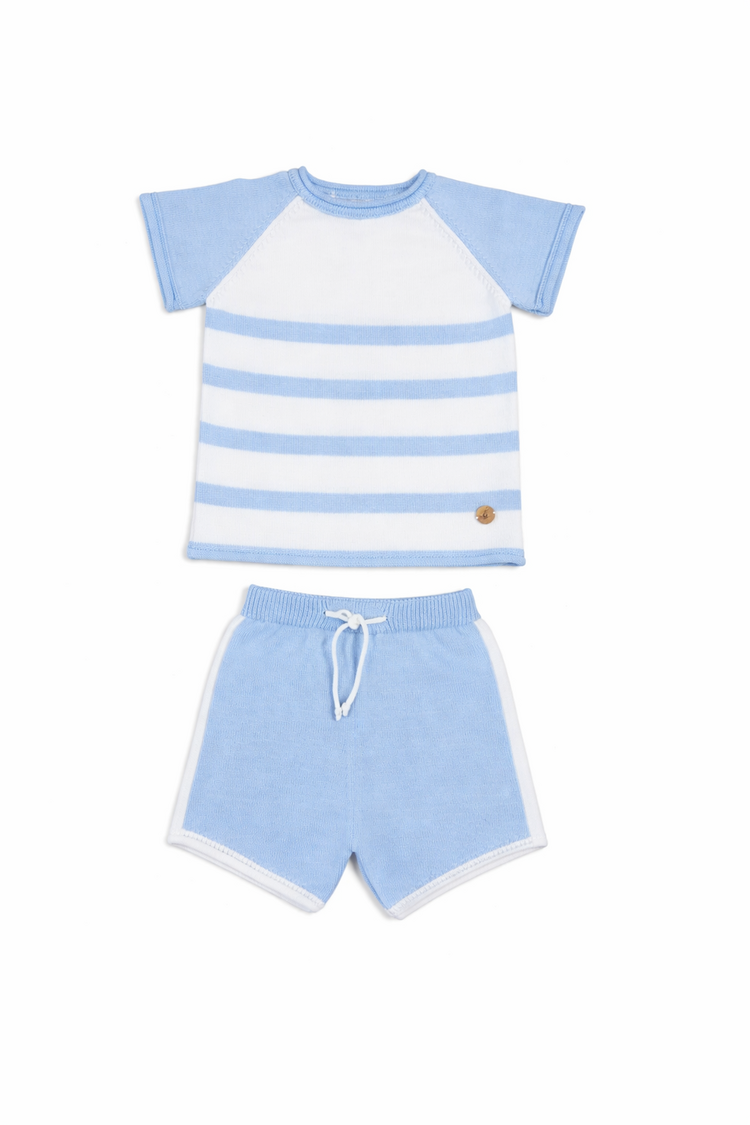 Artesania Granlei Artesania Granlei SS26 Stripe Short Set - 126-311