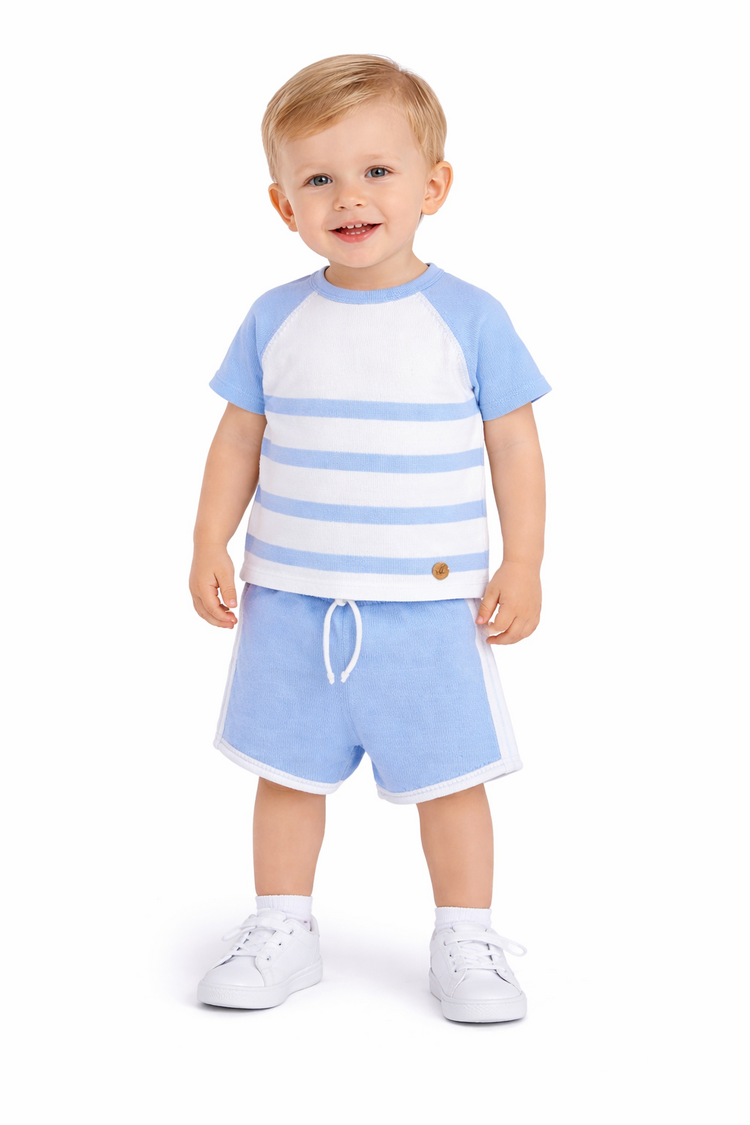 Artesania Granlei Artesania Granlei SS26 Stripe Short Set - 126-311