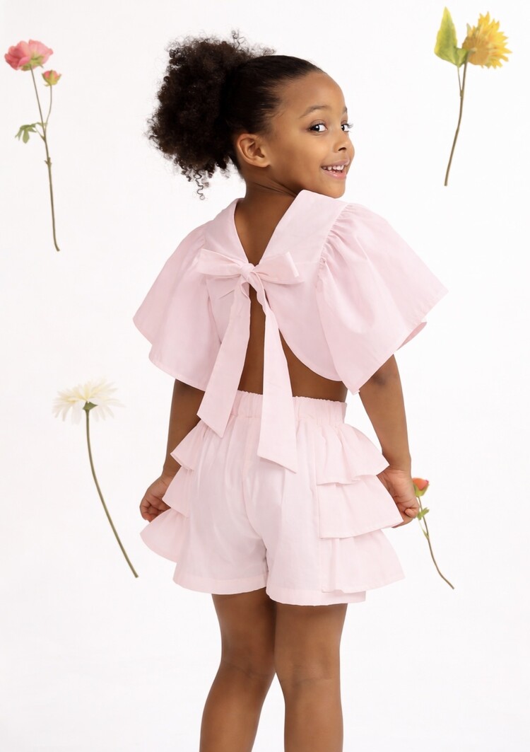 Caramelo SS26 Ruffle Short Set - 035334