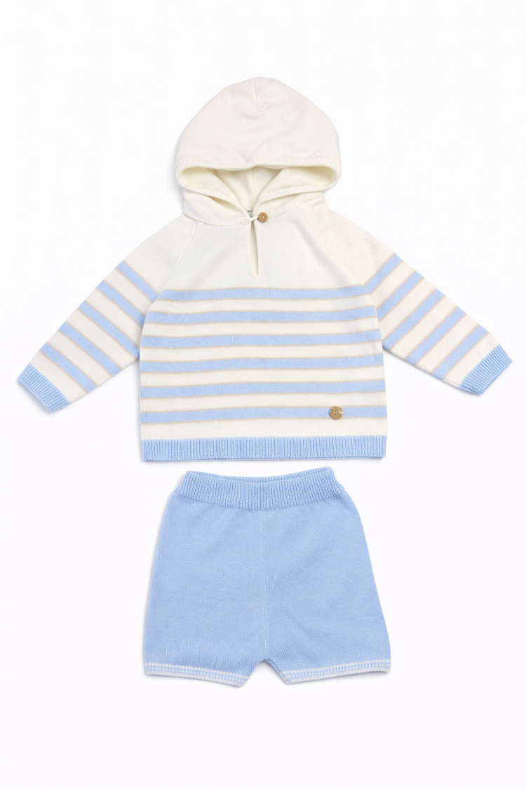 Artesania Granlei Artesania Granlei SS26 Hooded Short Set - 126-414