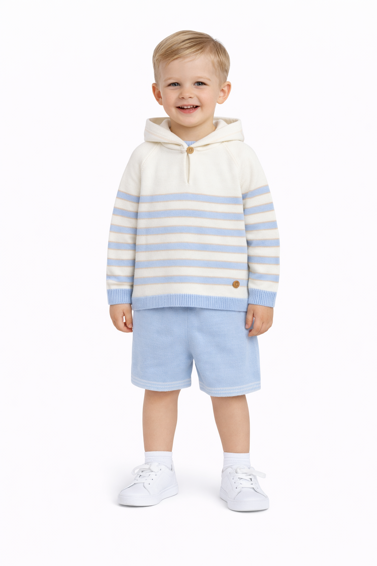 Artesania Granlei Artesania Granlei SS26 Hooded Short Set - 126-414