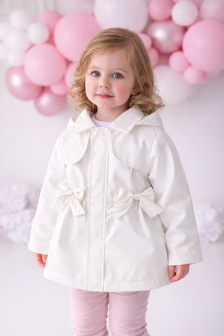 Little Lads & Ladies Little Lads & Ladies Girls Bow Raincoat