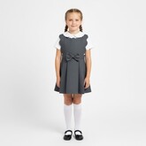 Love & Learn Love & Learn BTS26 Scallop Pinafore - Grey