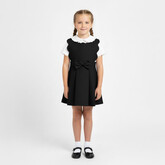 Love & Learn Love & Learn BTS26 Scallop Pinafore - Black