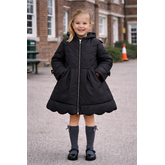 Love & Learn Love & Learn BTS26 Scallop Coat - Black