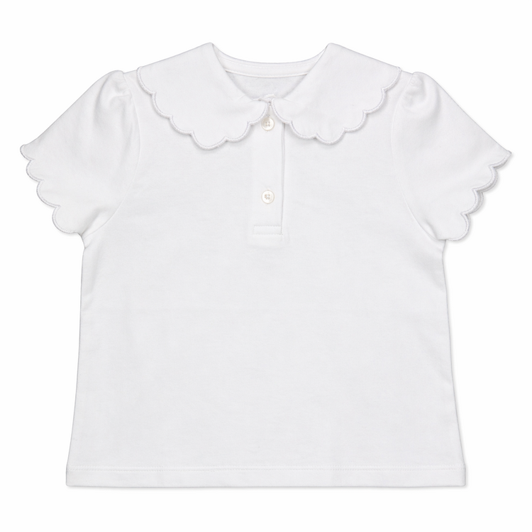 Love & Learn Love and Learn  BTS 26 Scallop Collar Polo Top
