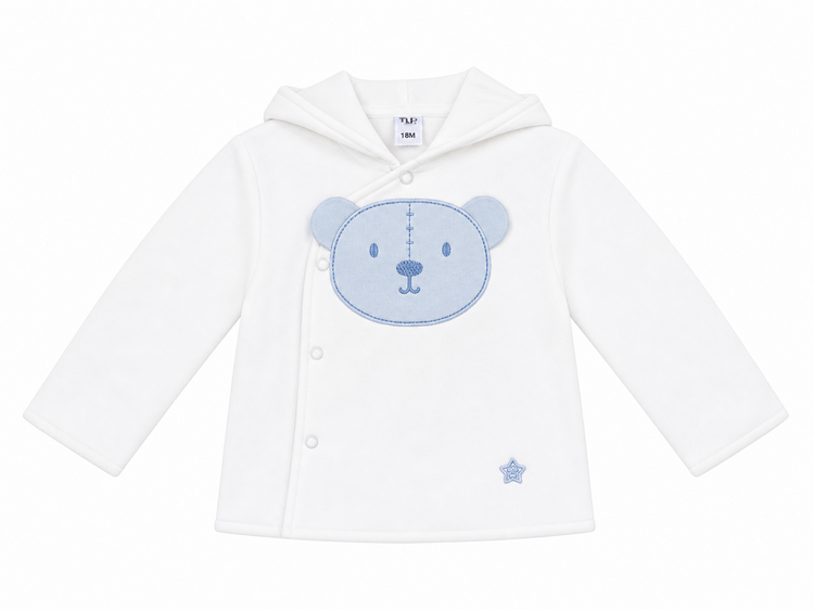 Little Lads & Ladies Little Lads & Ladies Blue Bear Front Jacket LL09