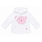 Little Lads & Ladies Little Lads & Ladies Pink Bear Front Jacket LL09