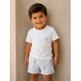 DOT DOT Ice Cream & Stripe Swim Short Set SS26