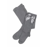 JC Socks Grey Tights with Bow Detail