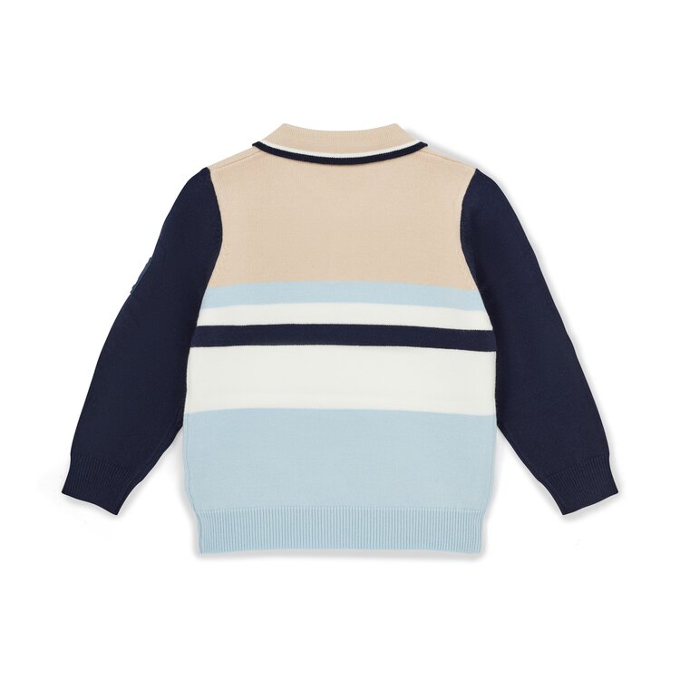 Mitch and Son Mitch & Son AW26 Sebastian Long Sleeve Knitted Polo