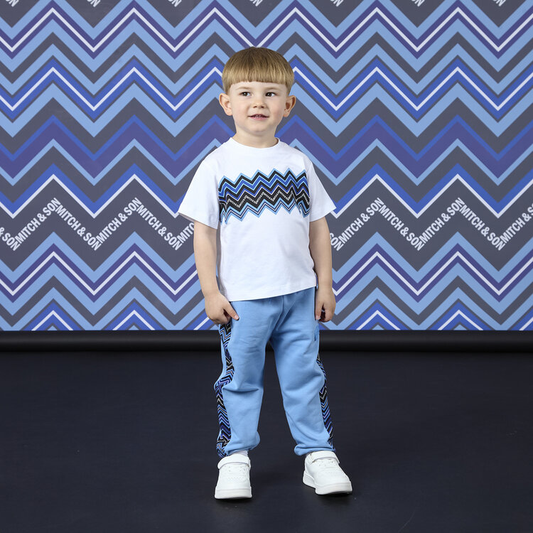 Mitch and Son Mitch & Son AW26 Wallace ZigZag Print T-Shirt
