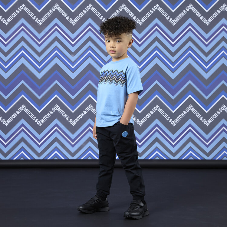 Mitch and Son Mitch & Son AW26 Wallace ZigZag Print T-Shirt