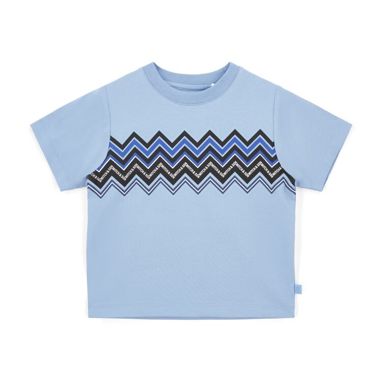 Mitch and Son Mitch & Son AW26 Wallace ZigZag Print T-Shirt