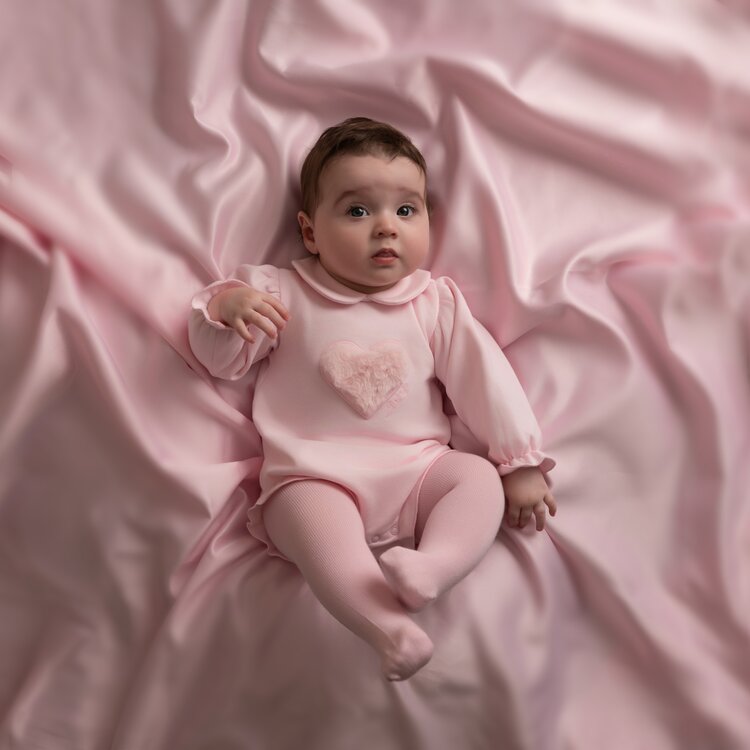 Little A Little A AW26 Dulca Fur Heart Romper