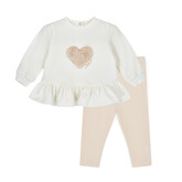 Little A Little A AW26 Demi Fur Heart Legging Set