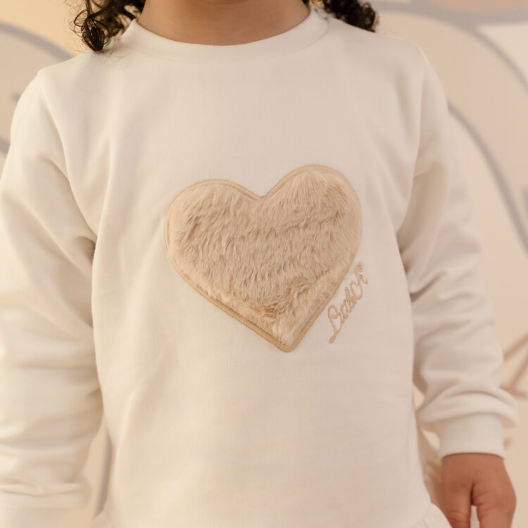 Little A Little A AW26 Demi Fur Heart Legging Set