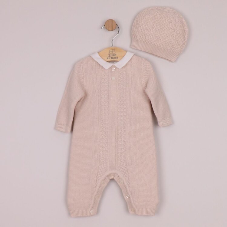 Emile et Rose Emile et Rose AW26 Munro Knit All in  One with Hat