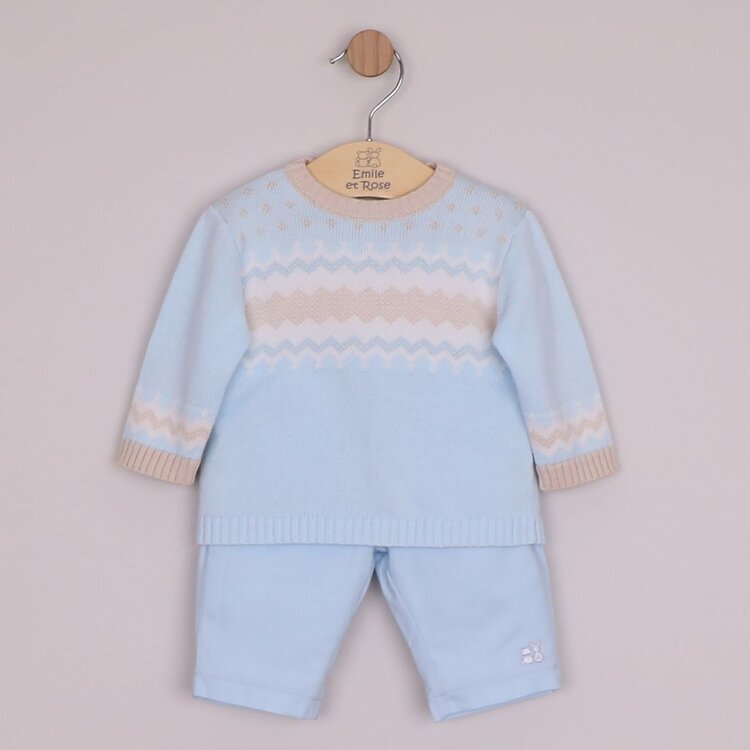 Emile et Rose Emile et Rose AW26 Martin Fairisle Trouser Set