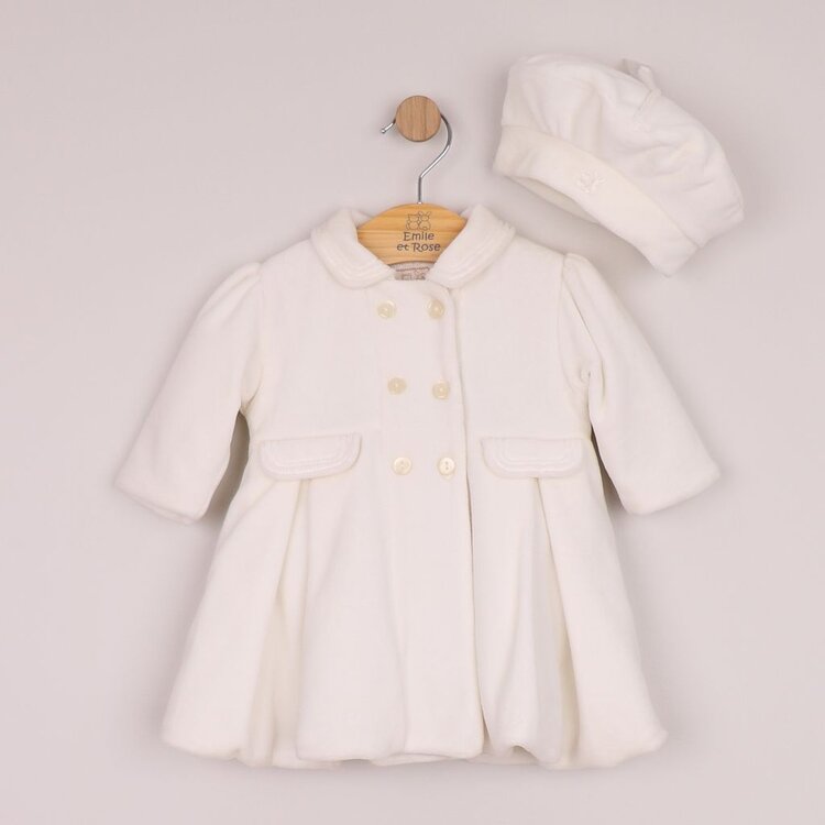 Emile et Rose Emile et Rose AW26 Rosanna Velour Coat & Beret