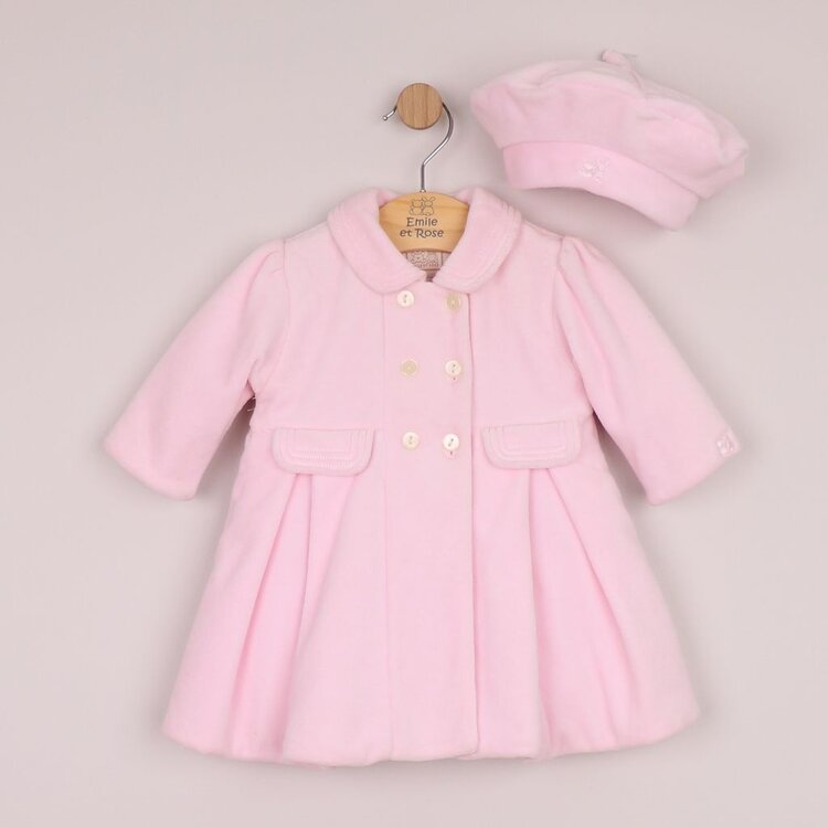 Emile et Rose Emile et Rose AW26 Rosanna Velour Coat & Beret