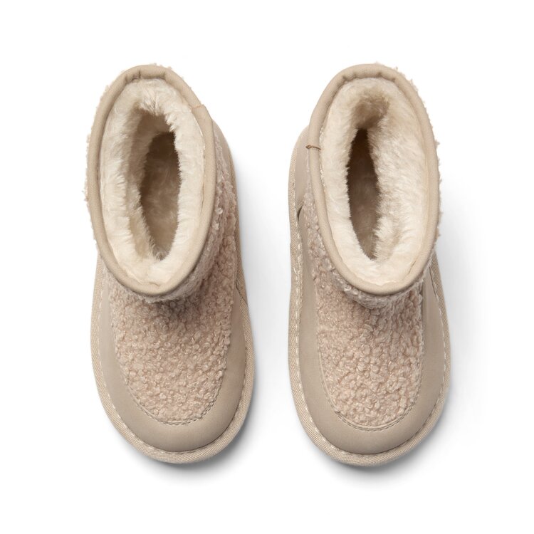 Little A Little A AW26 Teddie Boucle Boot - Stone Beige