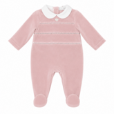 Martin Aranda Martin Aranda AW26 Velour Babygrow - 34335