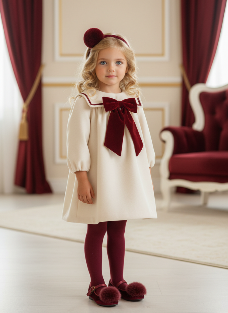 Be Chic Be Chic AW26 Bow Velvet Dress - 802D