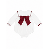 Be Chic Be Chic AW26 Bow Velvet Romper - 802R