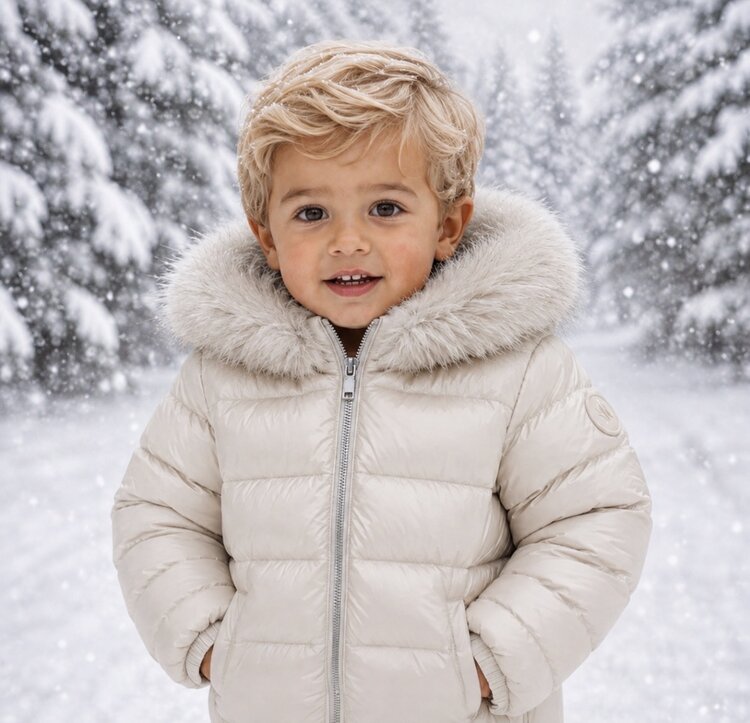 Martin Aranda Martin Aranda AW26 Padded Coat With Faux Fur Hood