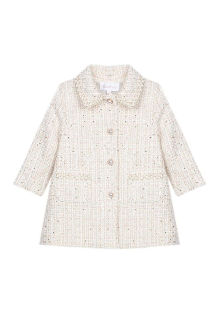 Patachou Patachou AW26 Sparkle Tweed Coat - 3292