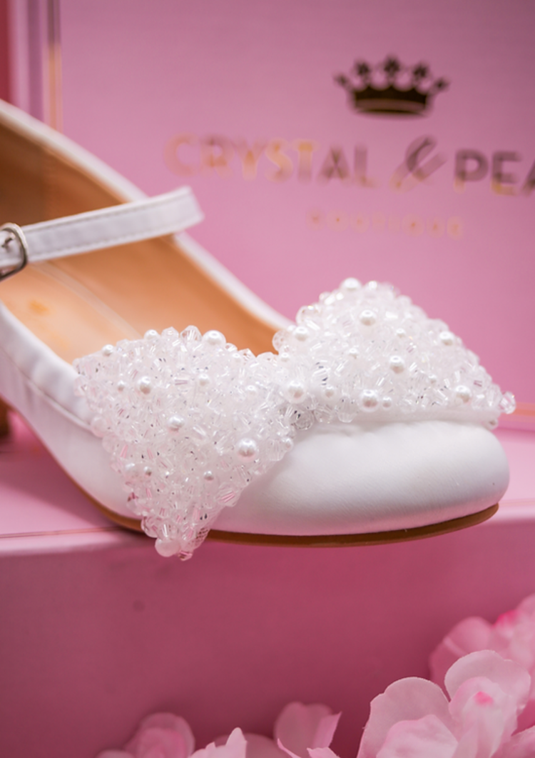 Crystal & Pearl Crystal & Pearl Nieve Communion Shoe