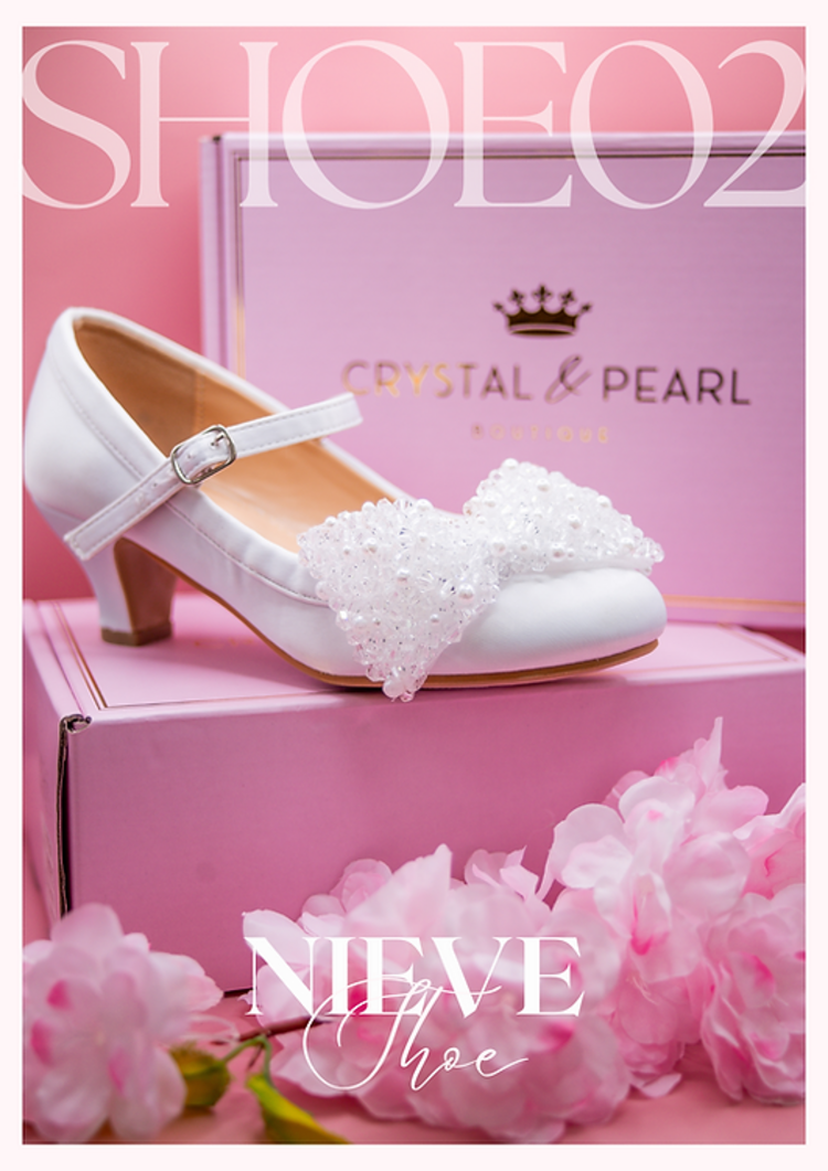 Crystal & Pearl Crystal & Pearl Nieve Communion Shoe