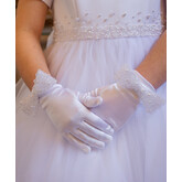 Crystal & Pearl Crystal & Pearl Starlet Communion Gloves