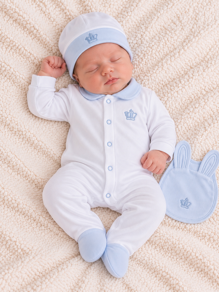 Little Lads & Ladies Little Lads & Ladies Blue Bunny Baby Set - LL03