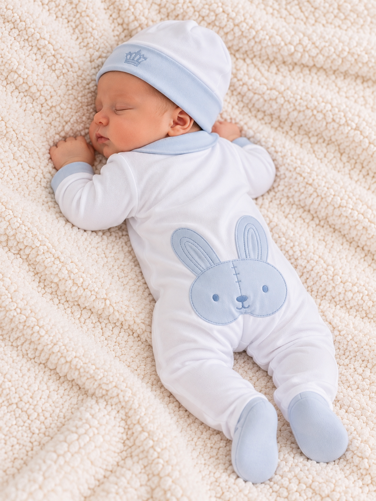 Little Lads & Ladies Little Lads & Ladies Blue Bunny Baby Set - LL03