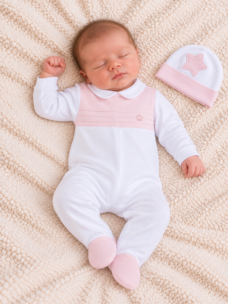 Little Lads & Ladies Little Lads & Ladies Classic Pink Baby Set - LL04
