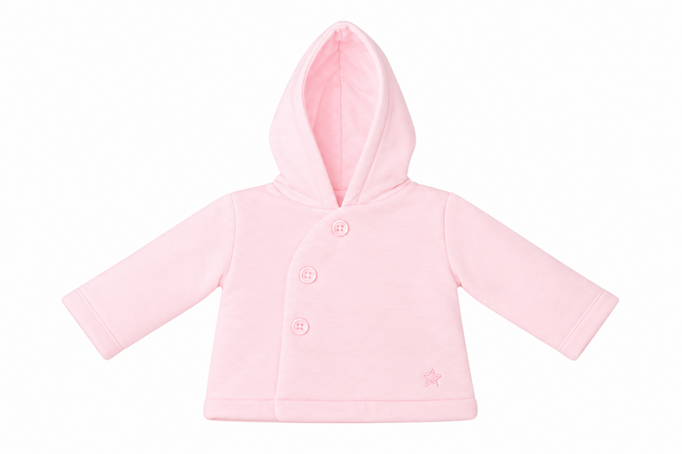 Little Lads & Ladies Little Lads & Ladies Pink Pram Jacket - LL06