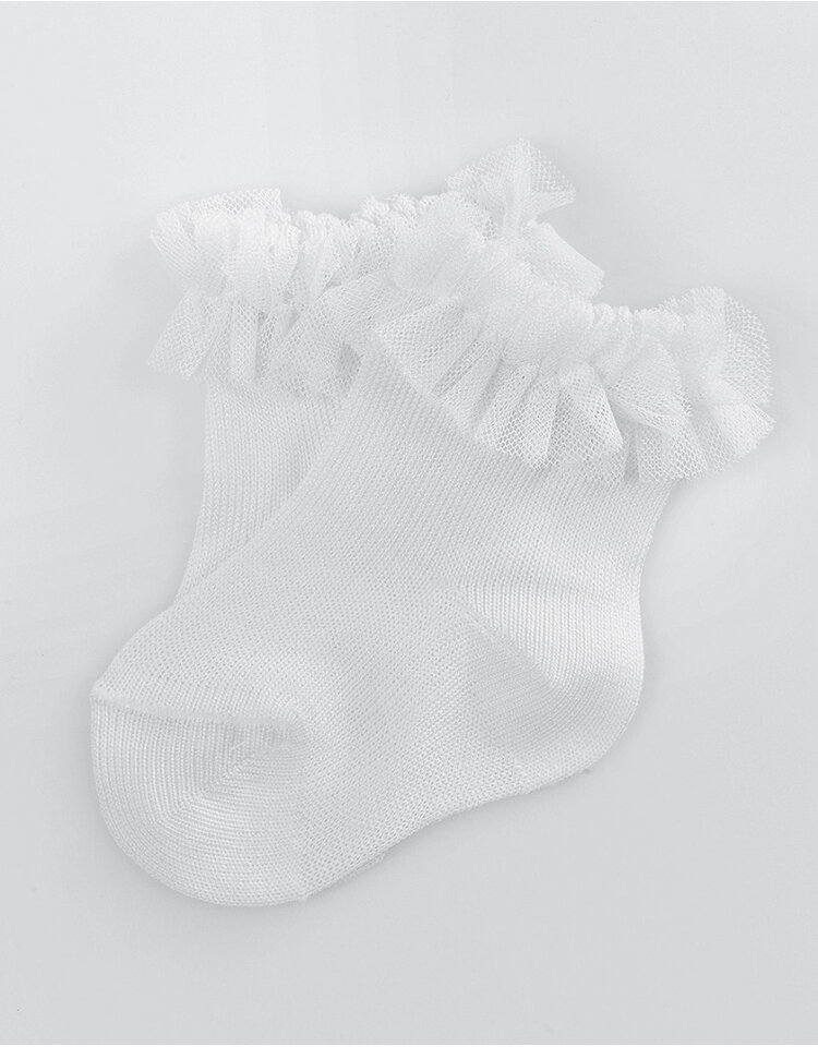 JC Socks JC Socks Tulle Baby Ankle Socks - 30945