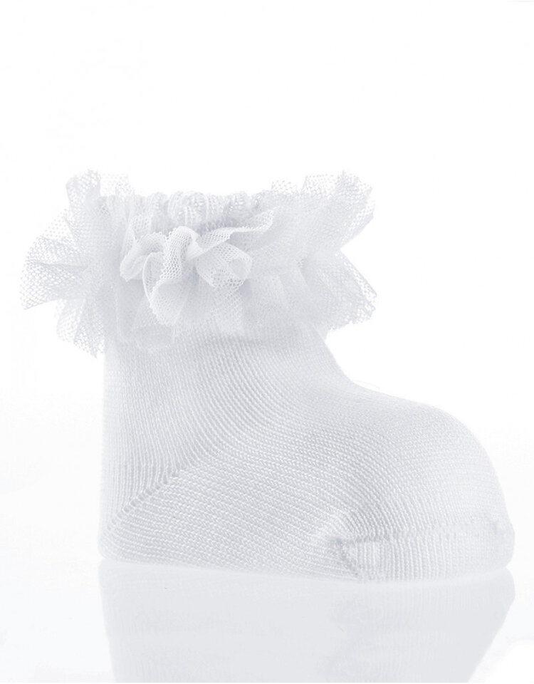 JC Socks JC Socks Tulle Baby Ankle Socks - 30945