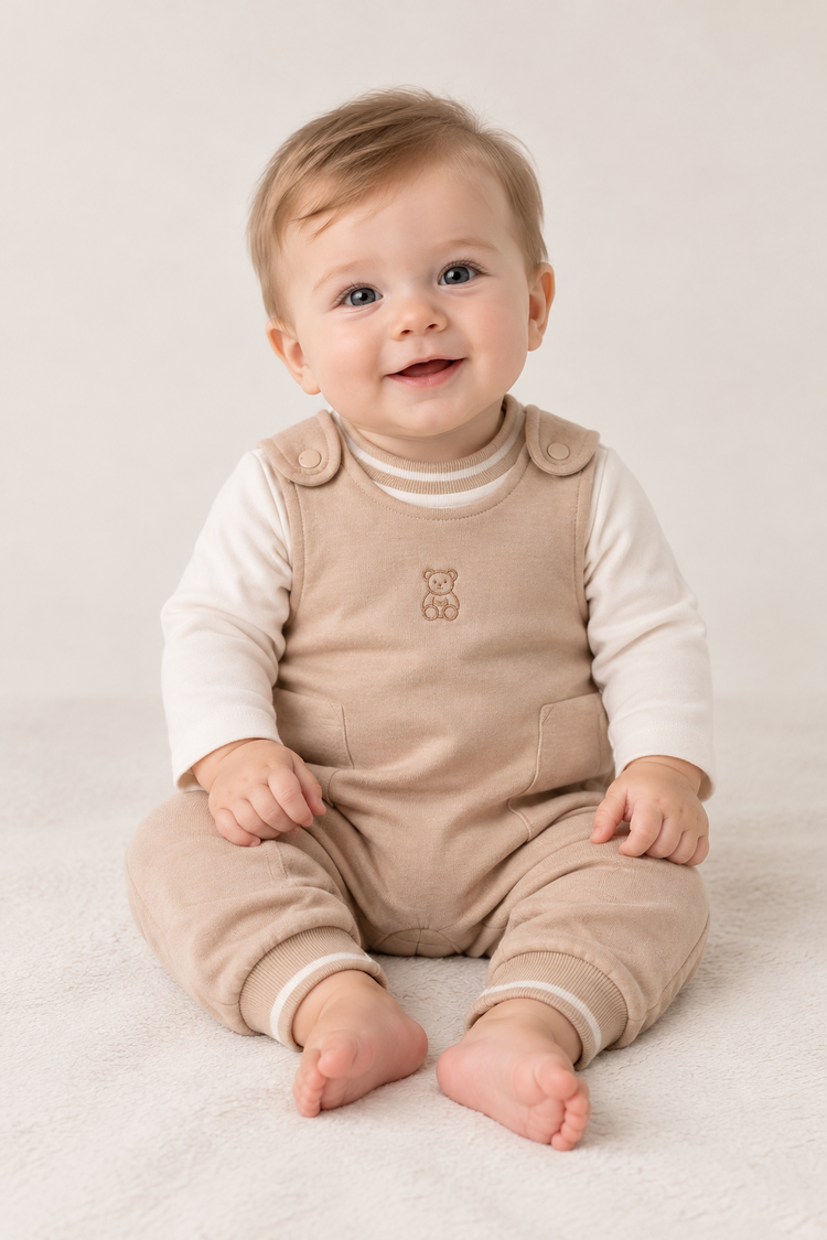 Mintini Mintini AW26 Long Dungaree Set - MB7308