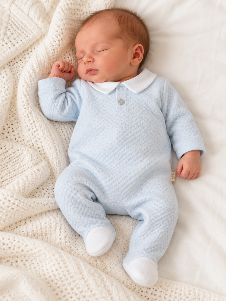 Baby Gi Baby Gi AW26 Jacquard Babygrow - BGJ50